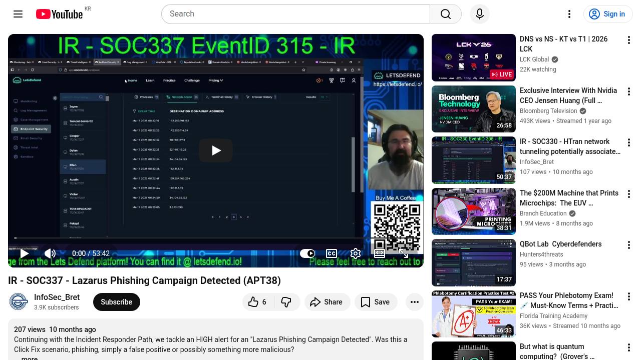 Thumbnail for Lazarus Phishing Campaign Detected (APT38)