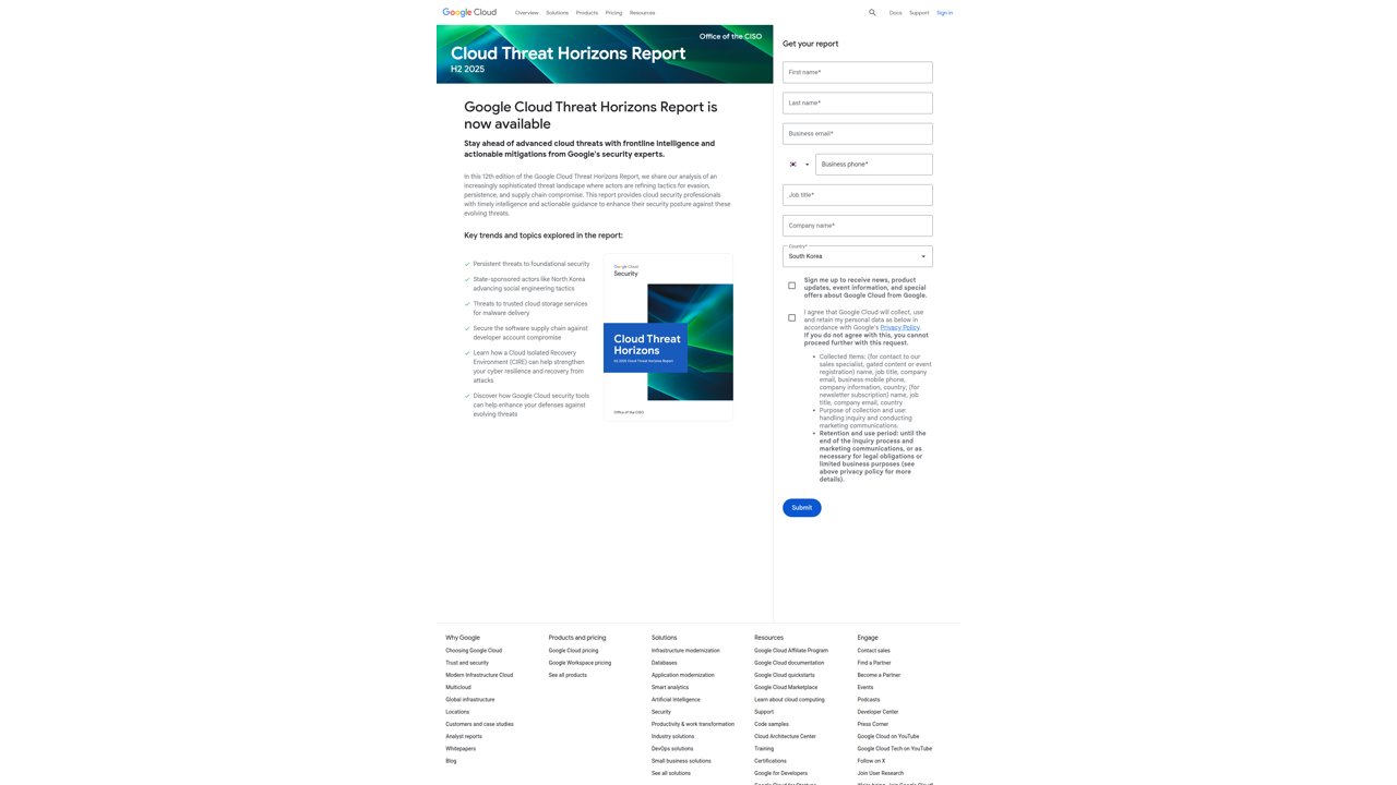 Thumbnail for Cloud threat horizons report H2 2025