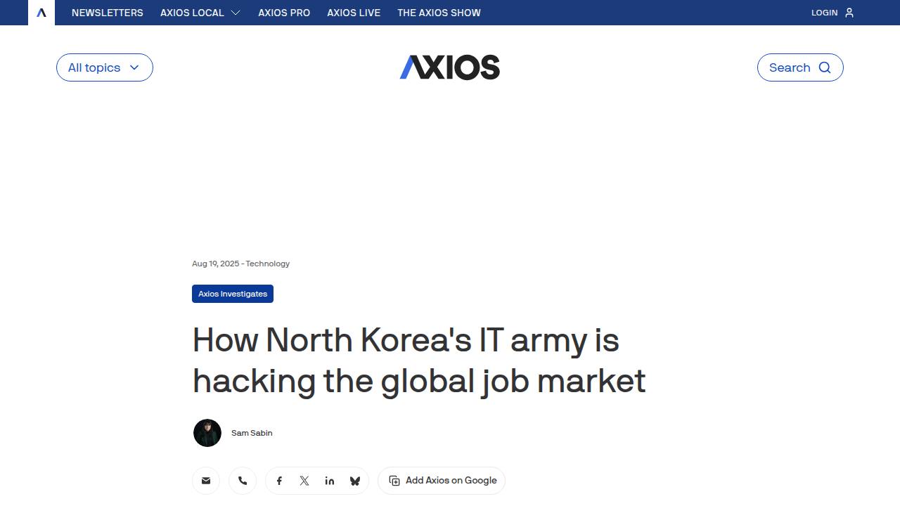 Thumbnail for How North Korea's IT army is hacking the global job market
