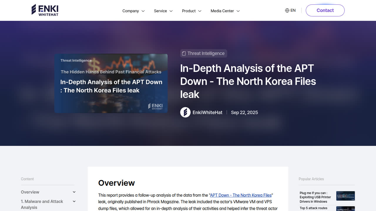 Thumbnail for In-Depth Analysis of the APT Down - The North Korea Files leak
