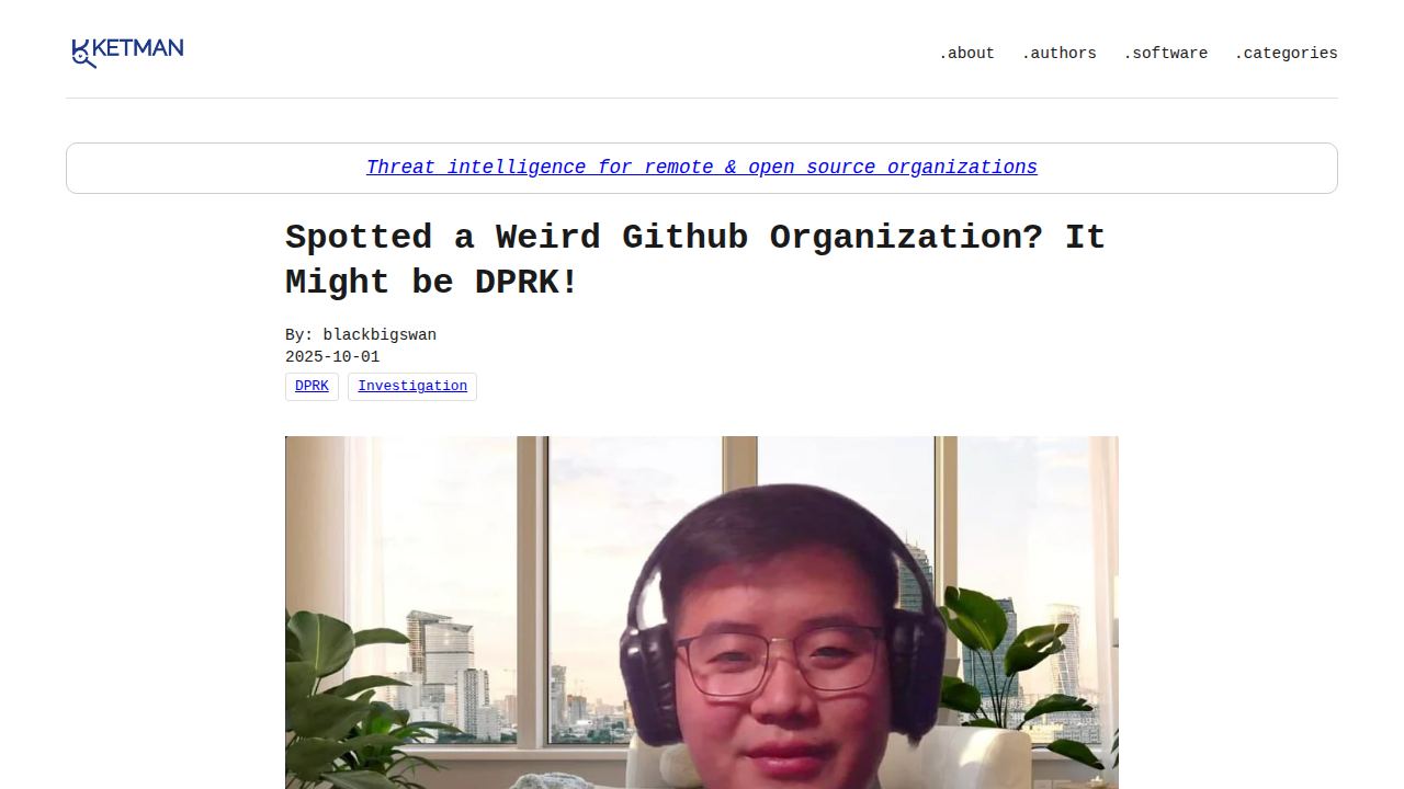 Thumbnail for Spotted a Weird Github Organization? It Might be DPRK!