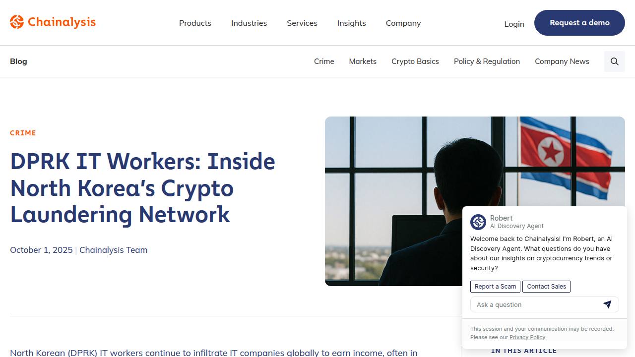 Thumbnail for North Korea IT Workers: Inside the DPRK’s Crypto Laundering Network