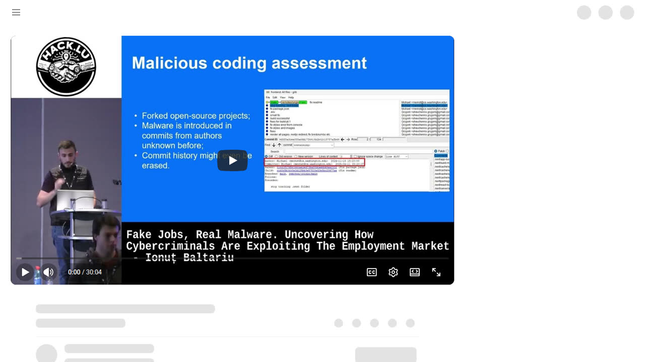 Thumbnail for Fake Jobs, Real Malware. Uncovering How Cybercriminals are Exploiting the Employment Market