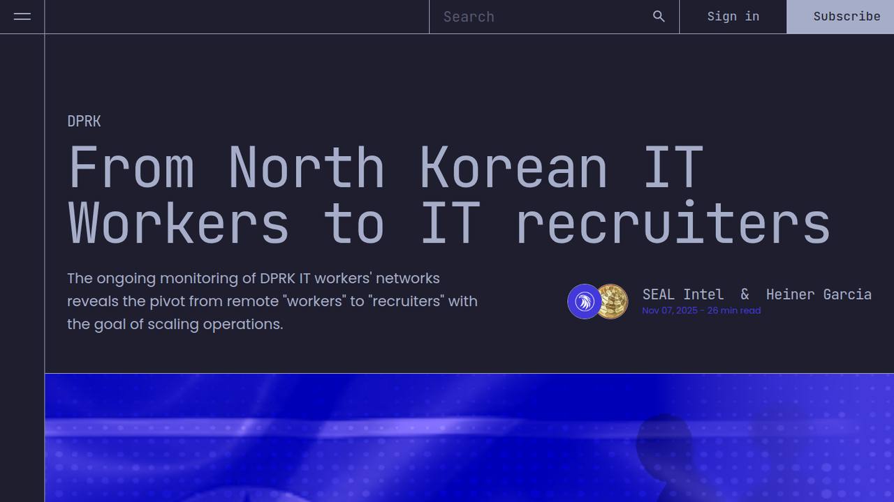 Thumbnail for From North Korean IT Workers to IT recruiters