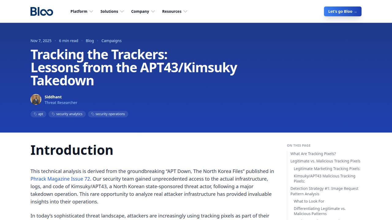 Thumbnail for Tracking The Trackers Lessons From The Apt43 Kimsuky Takedown