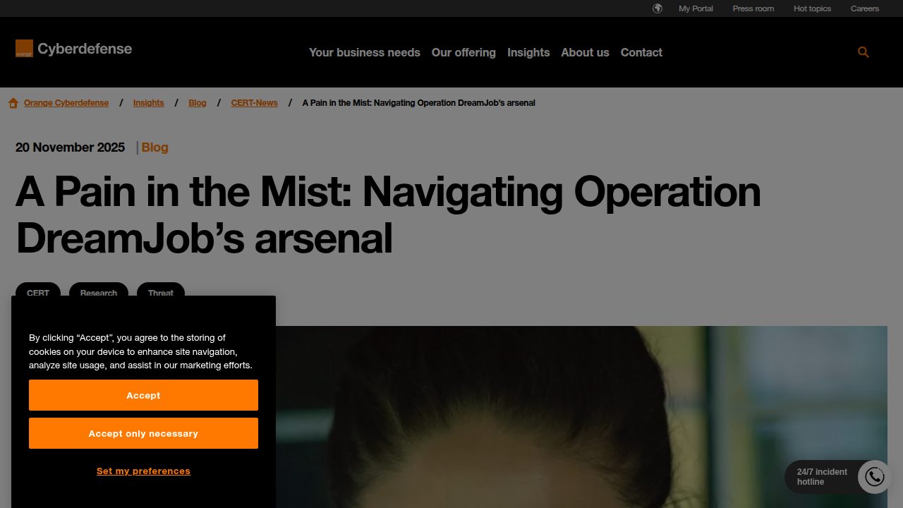 Thumbnail for A Pain in the Mist: Navigating Operation DreamJob’s arsenal