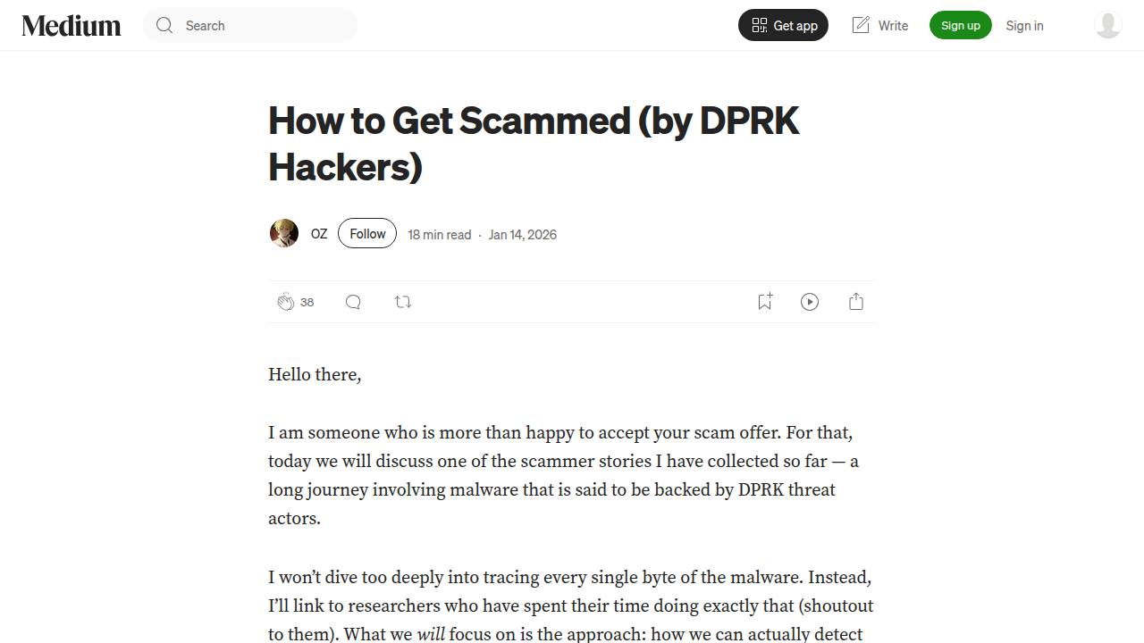 Thumbnail for How to Get Scammed (by DPRK Hackers)