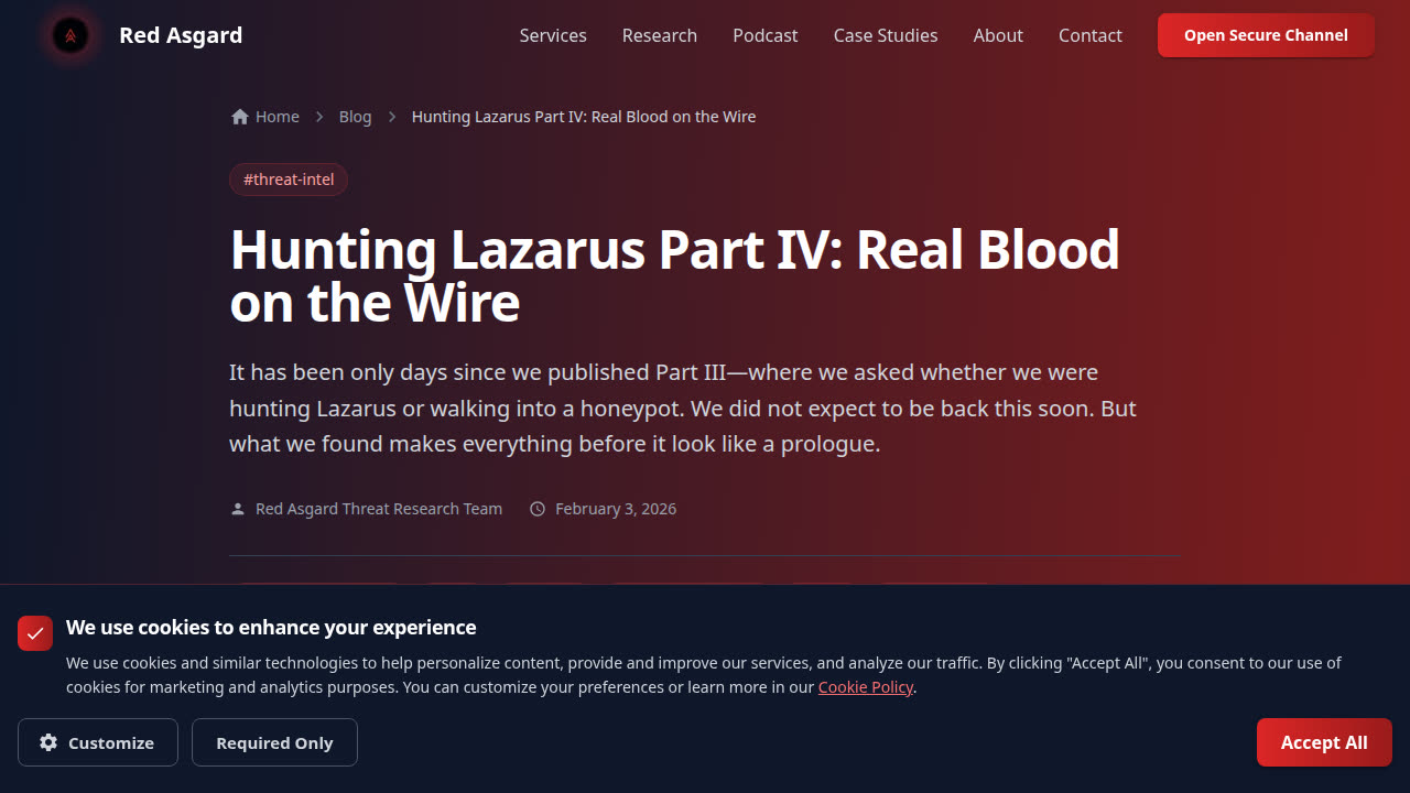 Thumbnail for Hunting Lazarus Part IV: Real Blood on the Wire
