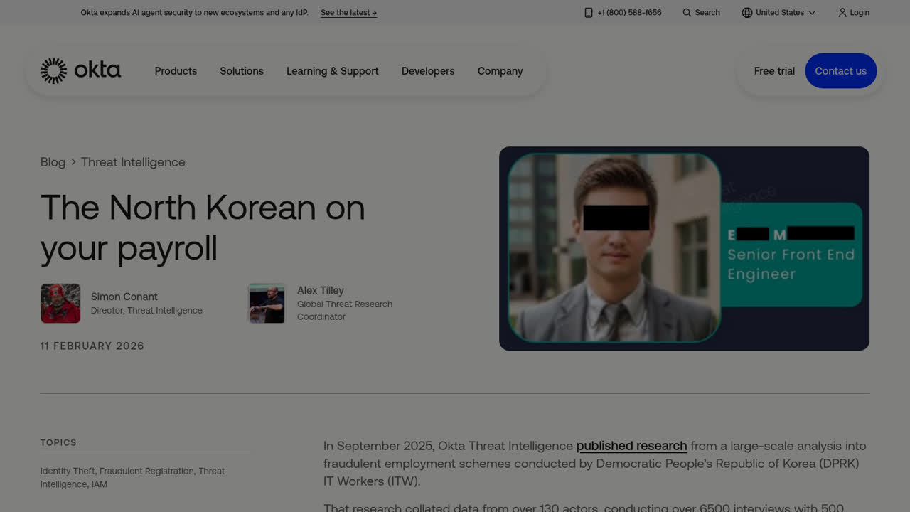 Thumbnail for The North Korean on your payroll
