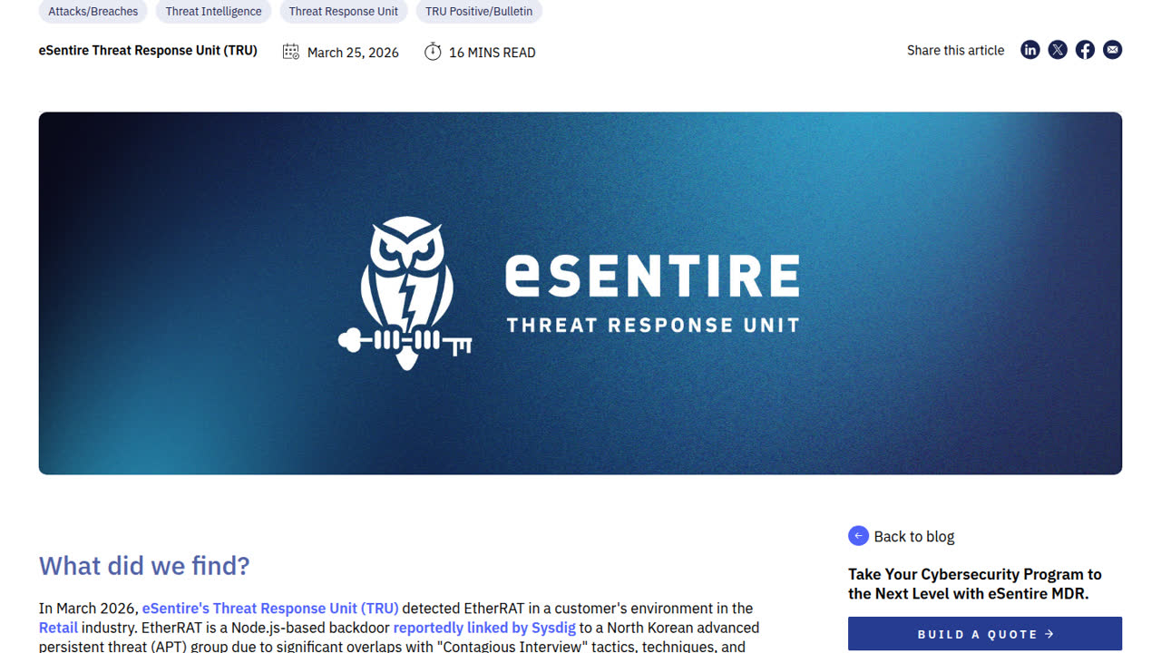 Thumbnail for EtherRAT & SYS_INFO Module: C2 on Ethereum (EtherHiding), Target Selection, CDN-Like Beacons