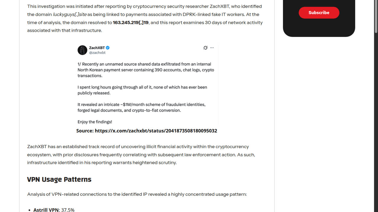 Thumbnail for Unmasking DPRK Cyber Threat Actors: Fake IT Worker Infrastructure