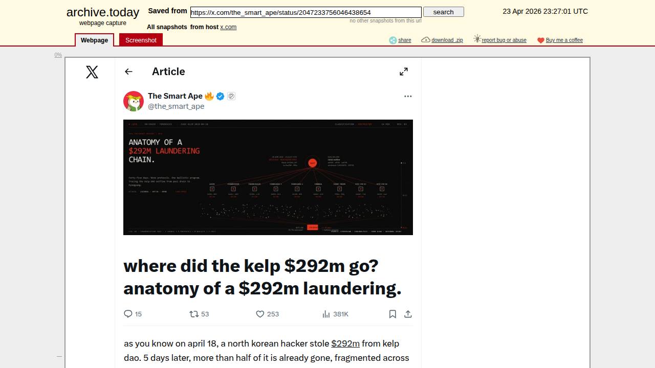 Thumbnail for Where did the kelp $292m go? anatomy of a $292m laundering