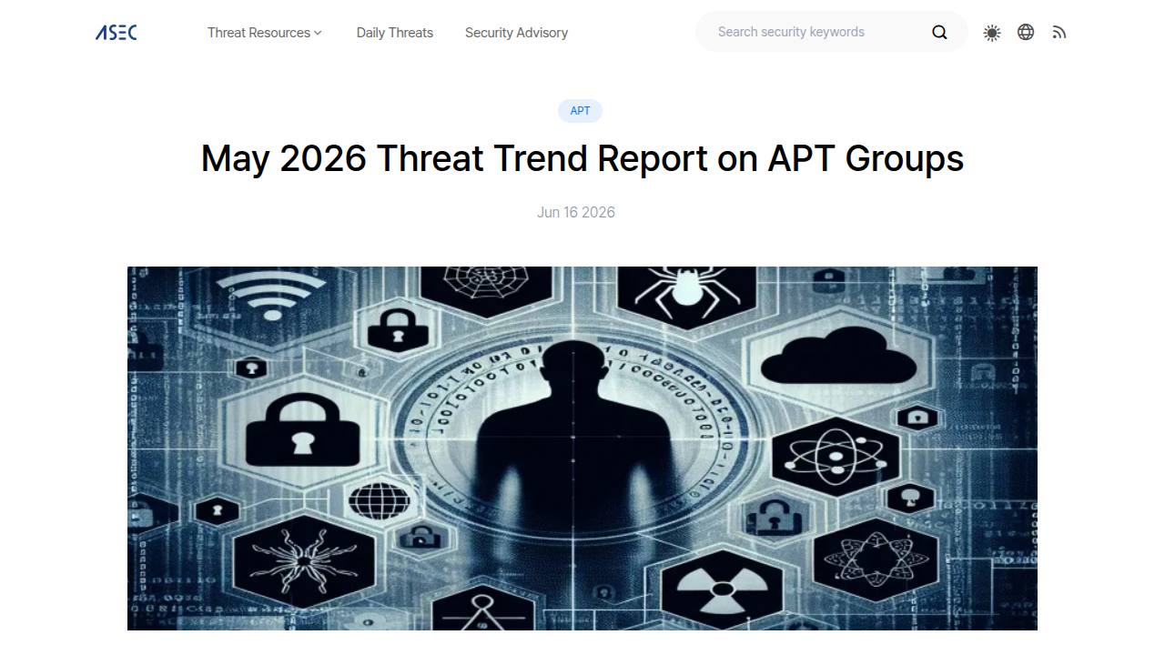 Thumbnail for May 2026 Threat Trend Report on APT Groups