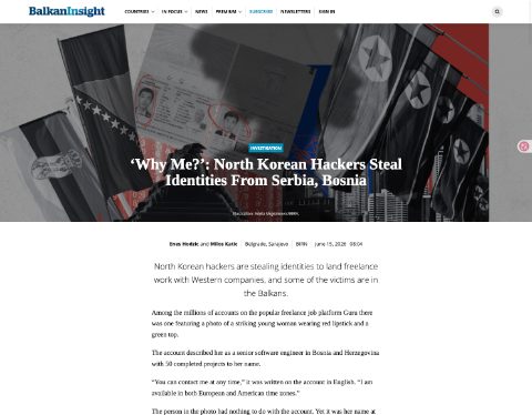 Thumbnail for ‘Why Me?’: North Korean Hackers Steal Identities From Serbia, Bosnia